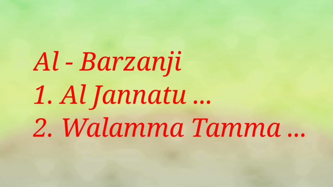 Marhaban Al-Barzanji (Cewek)
