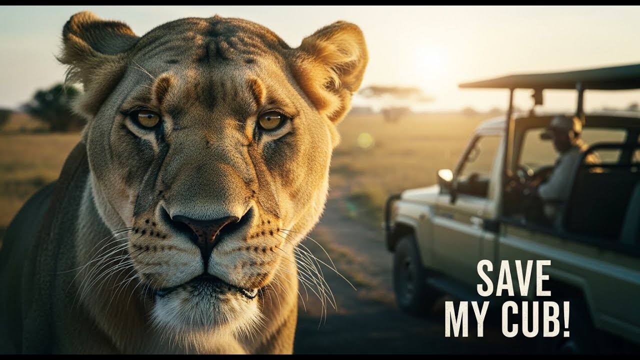 A Lioness Rescued Her Trapped Cub With A Ranger's Help #lioness #animalrescue #wildliferescue
