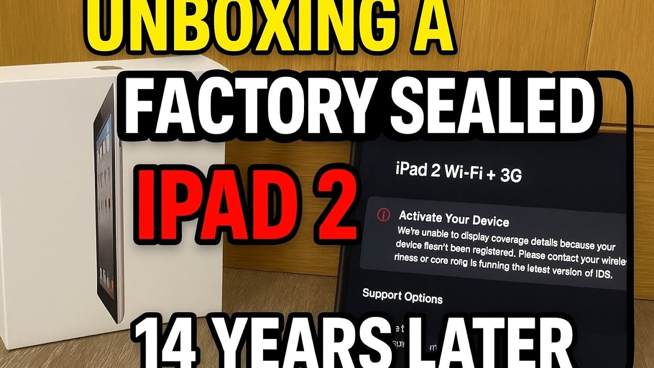 Unboxing ￼a BRAND NEW IPad 2, 14 years later!!!!