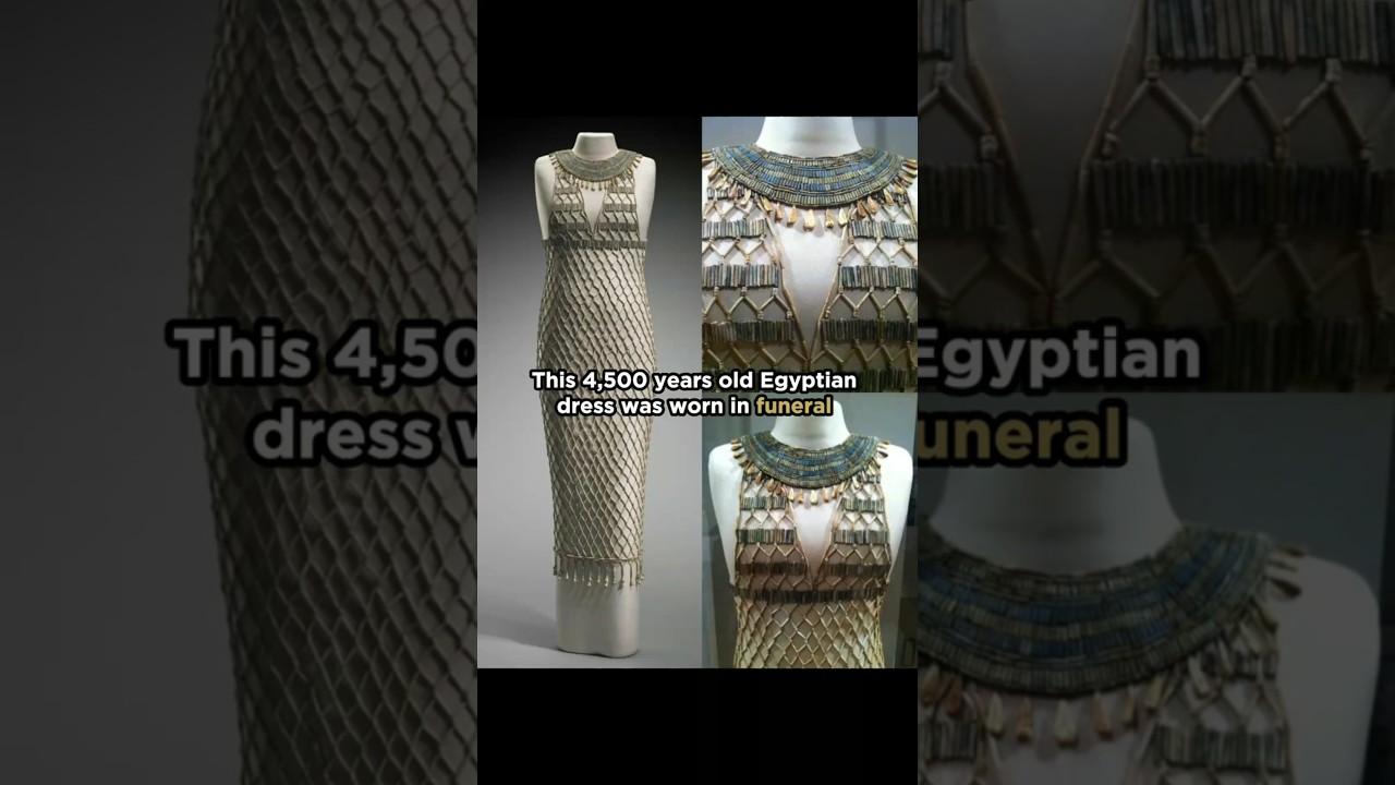 THIS 4,500 years old Egyptian dress was worn in funeral #egyptianhistory #history #fashionhistory