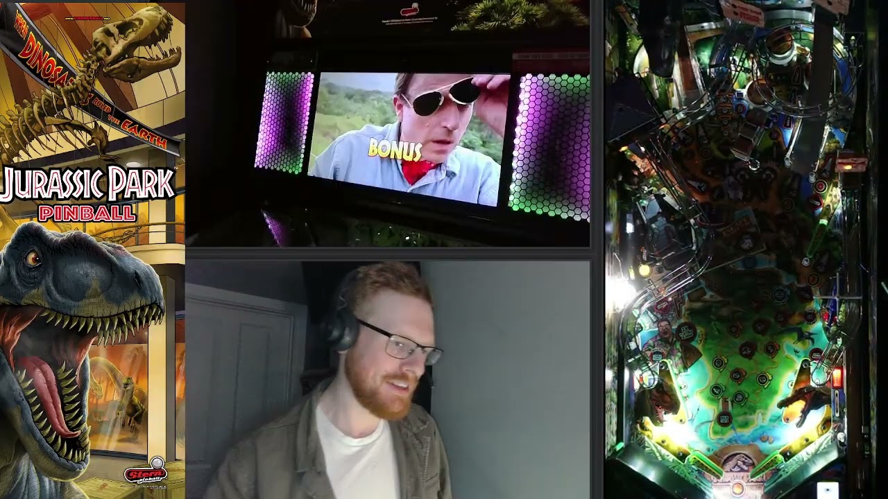 LIVE VOD: Stern Jurassic Park Pro Pinball gameplay - Attempting to escape Nublar!