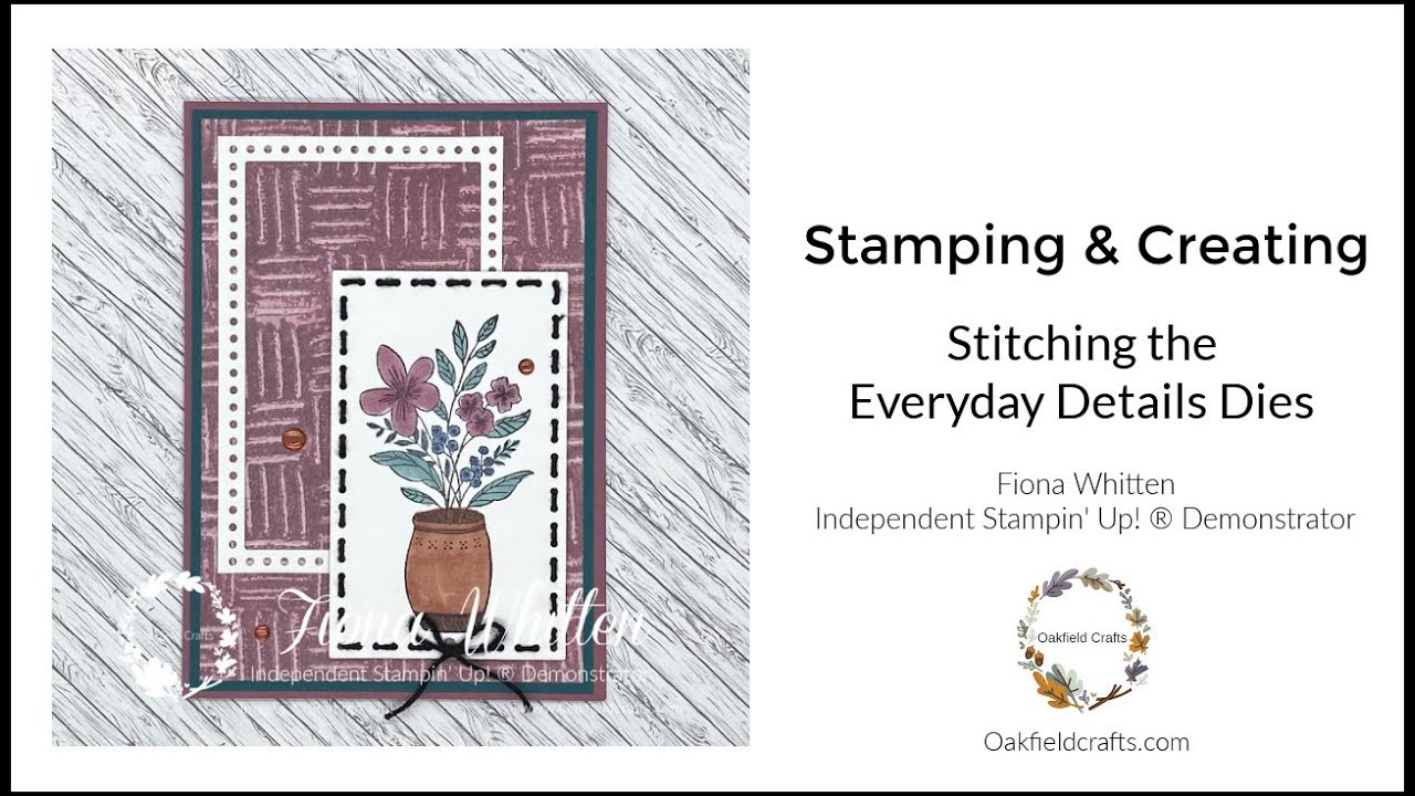 Stamping & Creating (with a bit of sewing) using the Everyday Details Bundle