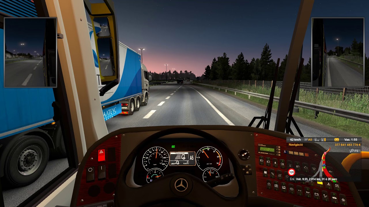 Euro Truck Simulator 2 Bus Driving (Helsinki - Warsaw)