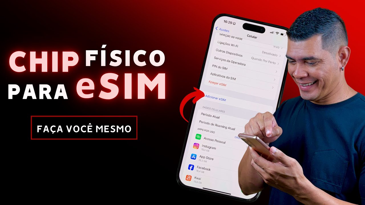 COMO TRANSFORMAR SEU CHIP FÍSICO EM CHIP VIRTUAL(eSIM) FAÇA VOCÊ MESMO SEM PRECISAR IR NA OPERADORA.