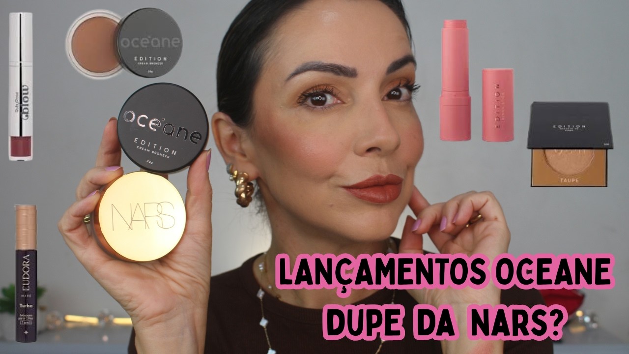 TESTANDO *LANÇAMENTOS* OCEANE - BRONZER DUPE DA NARS???