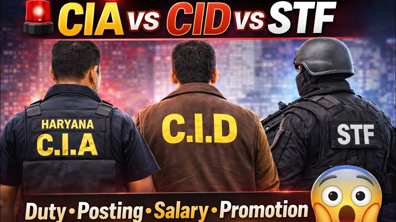 🚨CIA vs CID vs STF 😳कौन-सी सबसे अच्छी है?              #police #haryanapolice #cia #stf #cid #viral 