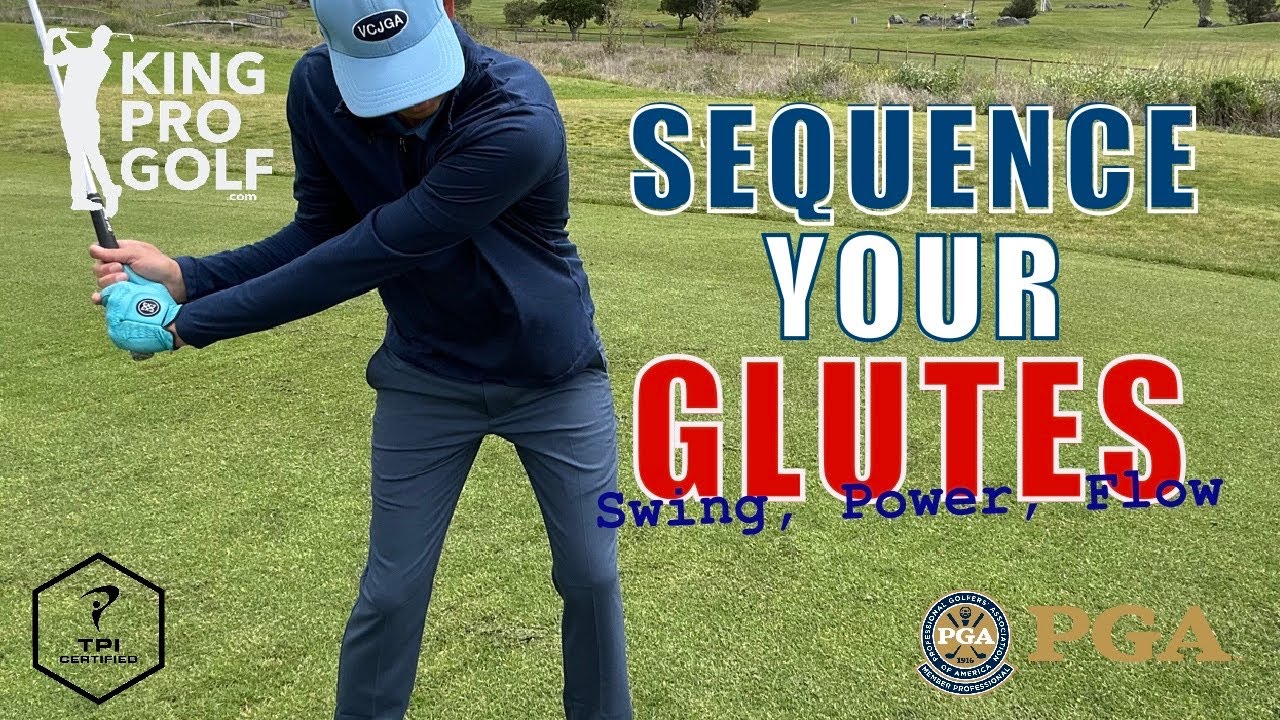 Sequence your glutes for better contact | Golf Instruction | King Pro Golf Coaching