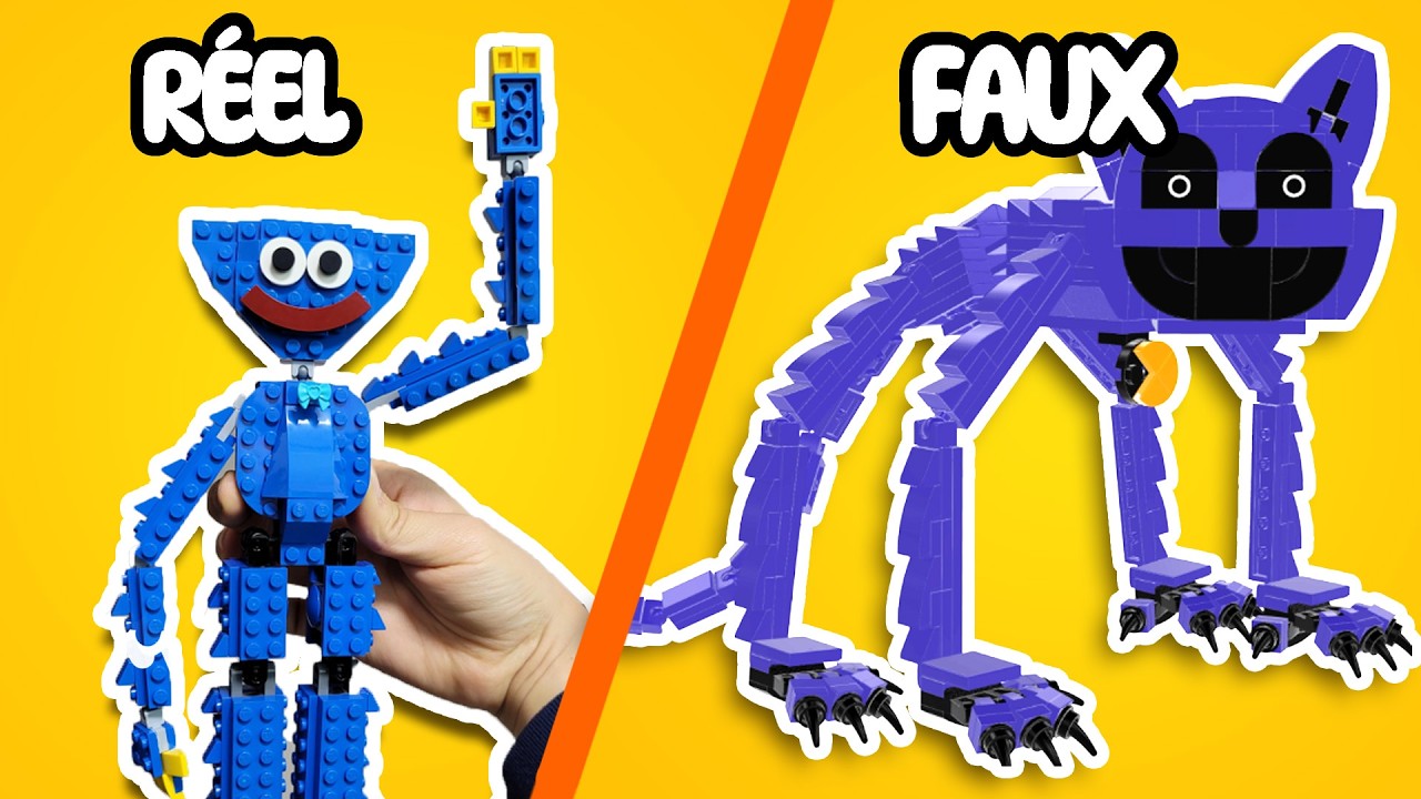 J'ai construit les personnages de Poppy Playtime en LEGO - Ensemble Mystère Poppy Playtime.