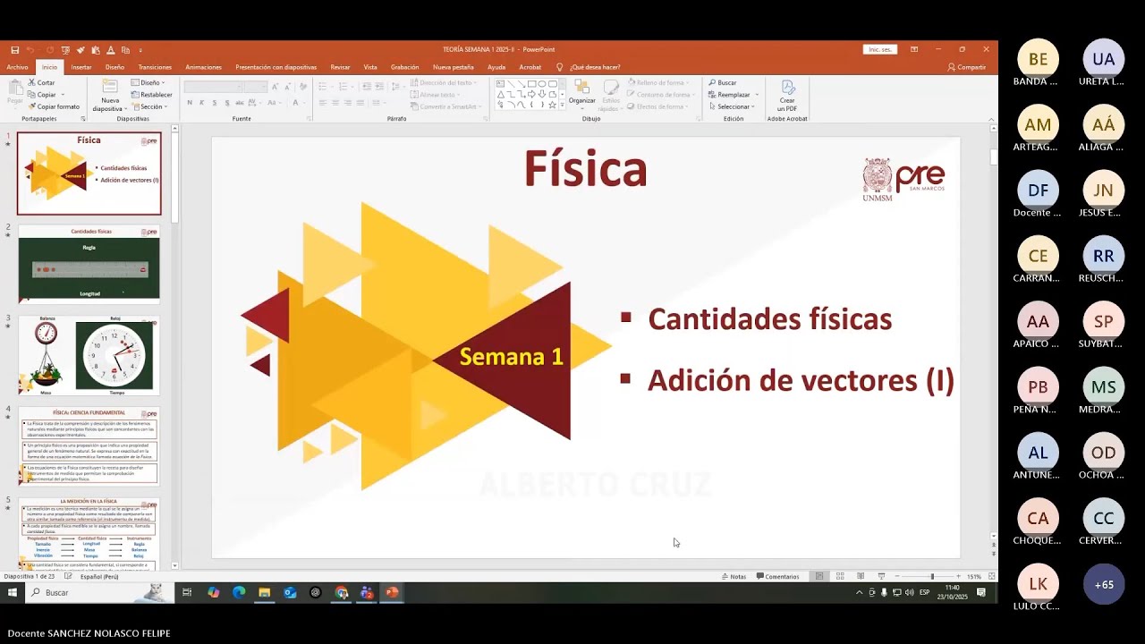 F&iacute;sica - Semana 01 - Pre San Marcos Ciclo 2025-II (Nuevo Ciclo)