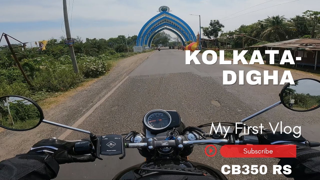 KOLKATA TO  DIGHA By Bike | কলকাতা থেকে দীঘা | MY FIRST VLOG | Digha Tour | Honda CB350 RS | Digha
