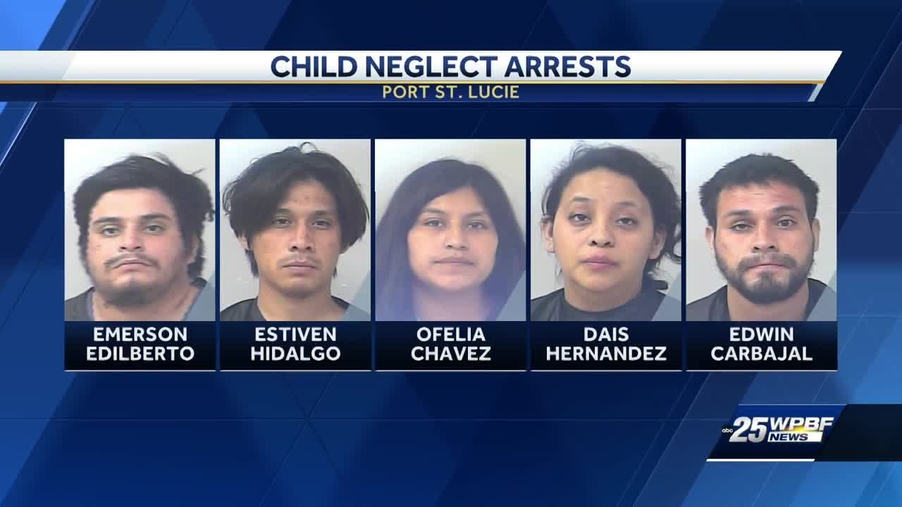 Port St. Lucie Police arrest 5 undocumented immigrants for child neglect