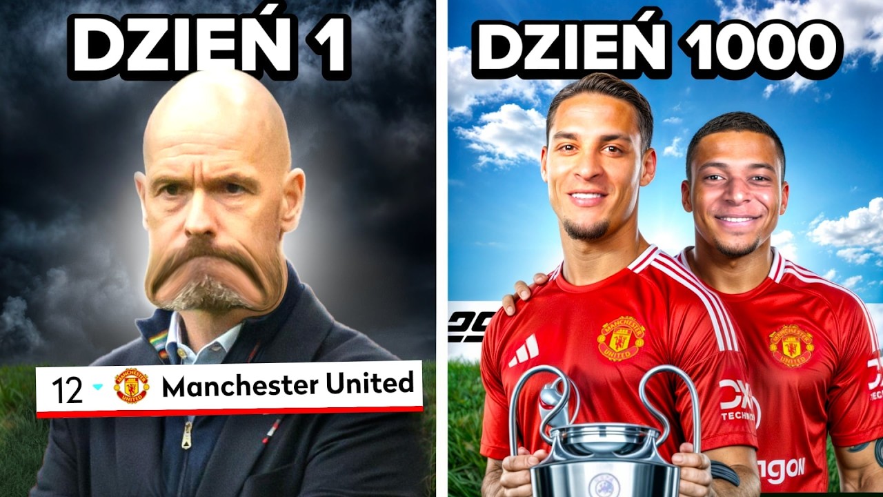 Przetrwałem 1000 DNI w MANCHESTERZE UNITED w FC25… 💀