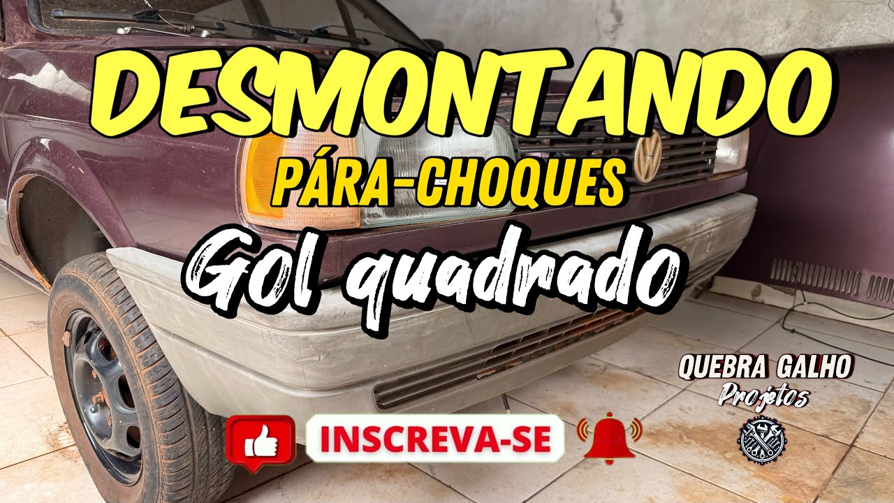 Como retirar pára-choques e engate gol quadrado. 