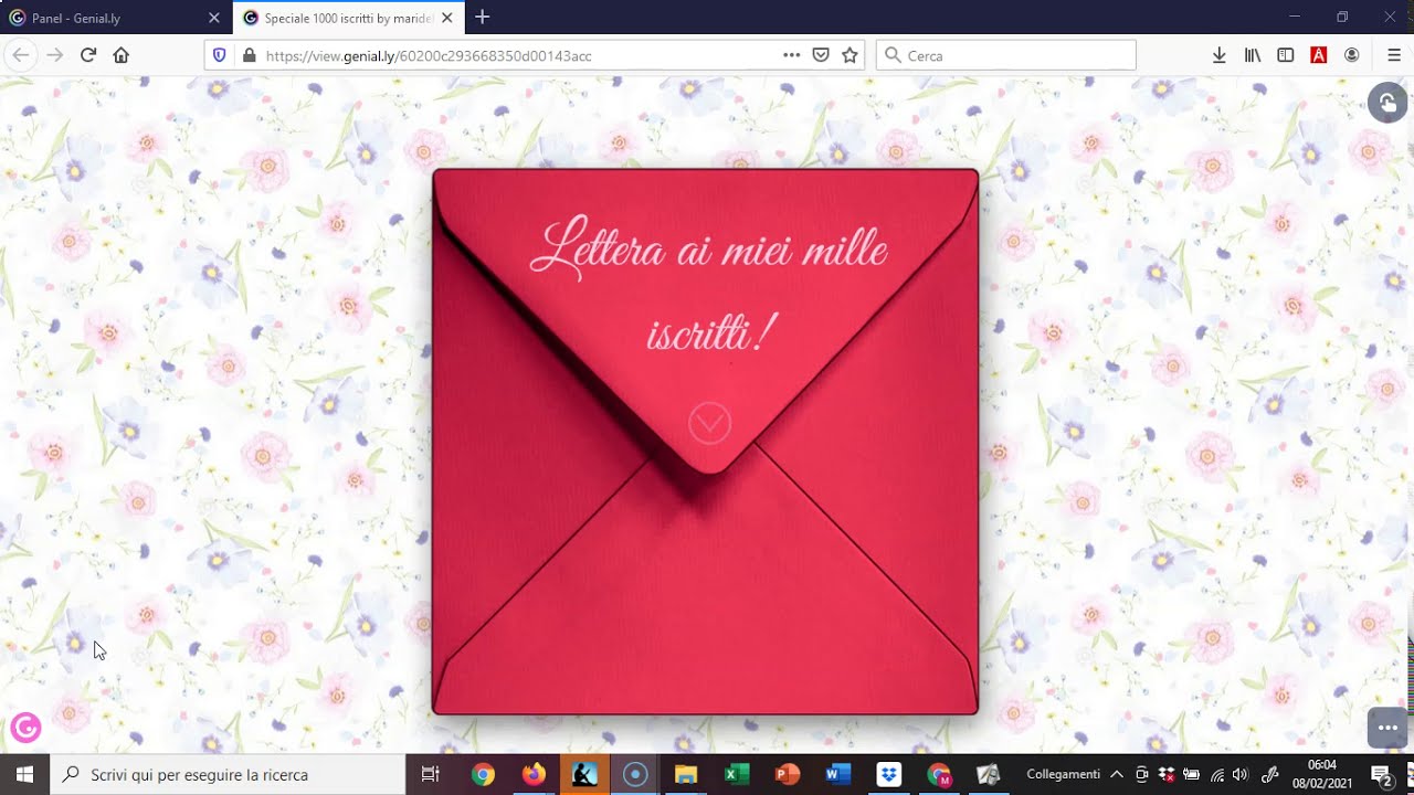 LETTERA AI MIEI MILLE ISCRITTI