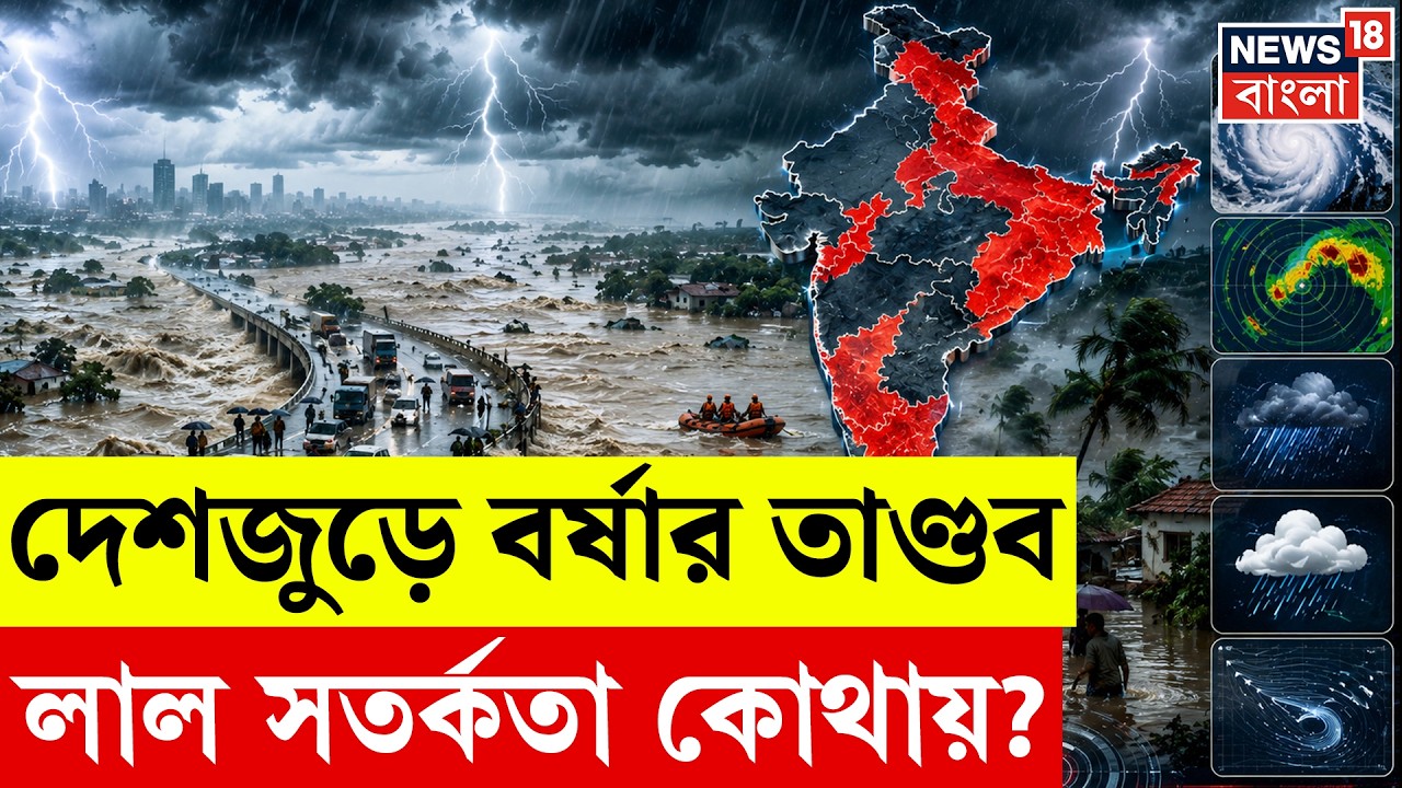 Weather News | দেশজুড়ে ভারী বৃষ্টি, কোন রাজ্যে রেড অ্যালার্ট ? | N18V | 4K Video