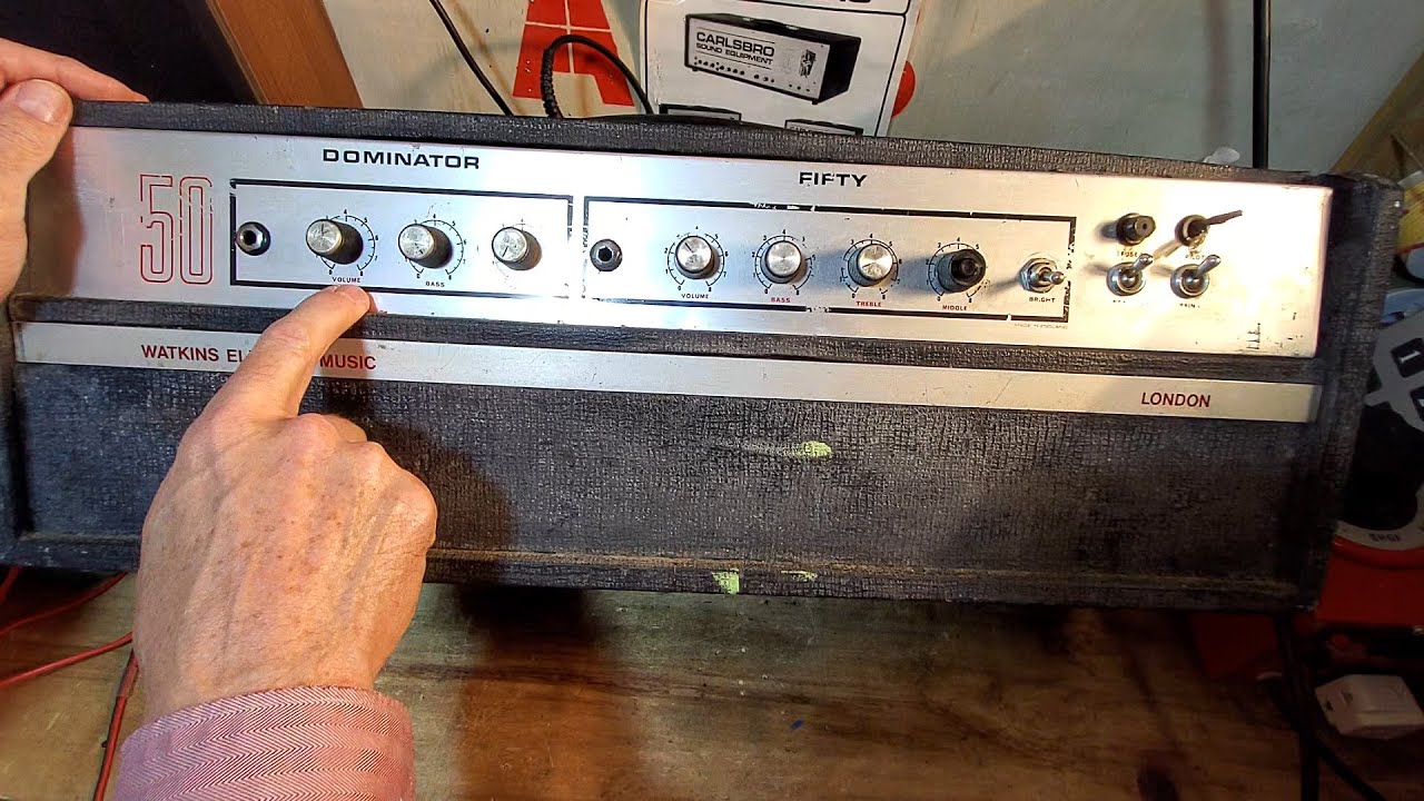 Watkins Electric Music (Wem) Dominator 50 watt Guitar Amplifier Head Part One