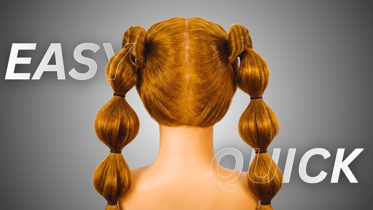 Cute Bubble Ponytail Hairstyle | Easy & Fast for Beginners