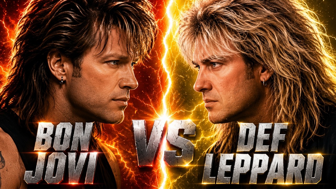 Bon Jovi vs Def Leppard - Who REALLY Ruled 80s Rock? | Career Showdowns