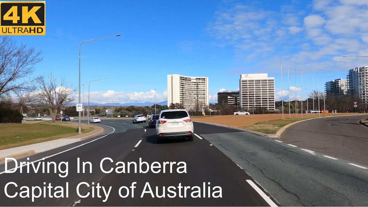 Driving In Canberra | Capital City of Australia | 4K UHD