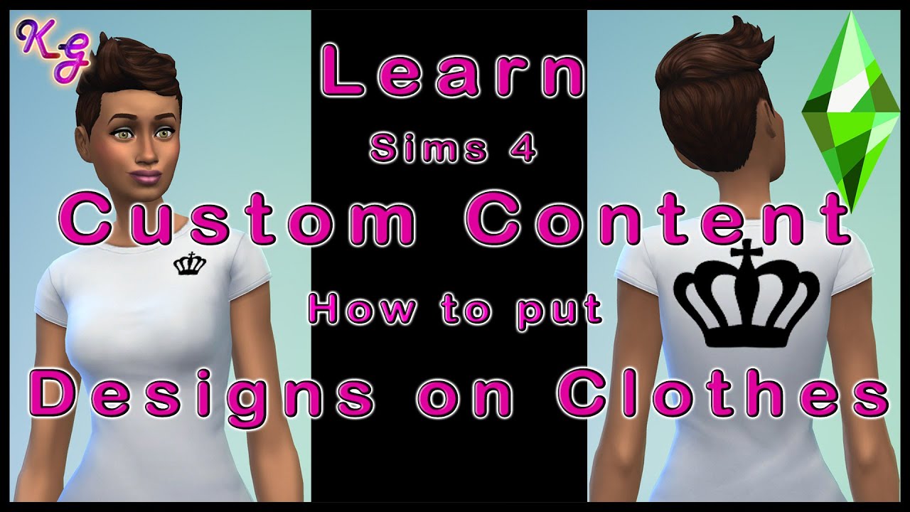 Sims 4 CC Creation Tutorial - Putting Designs on Clothes