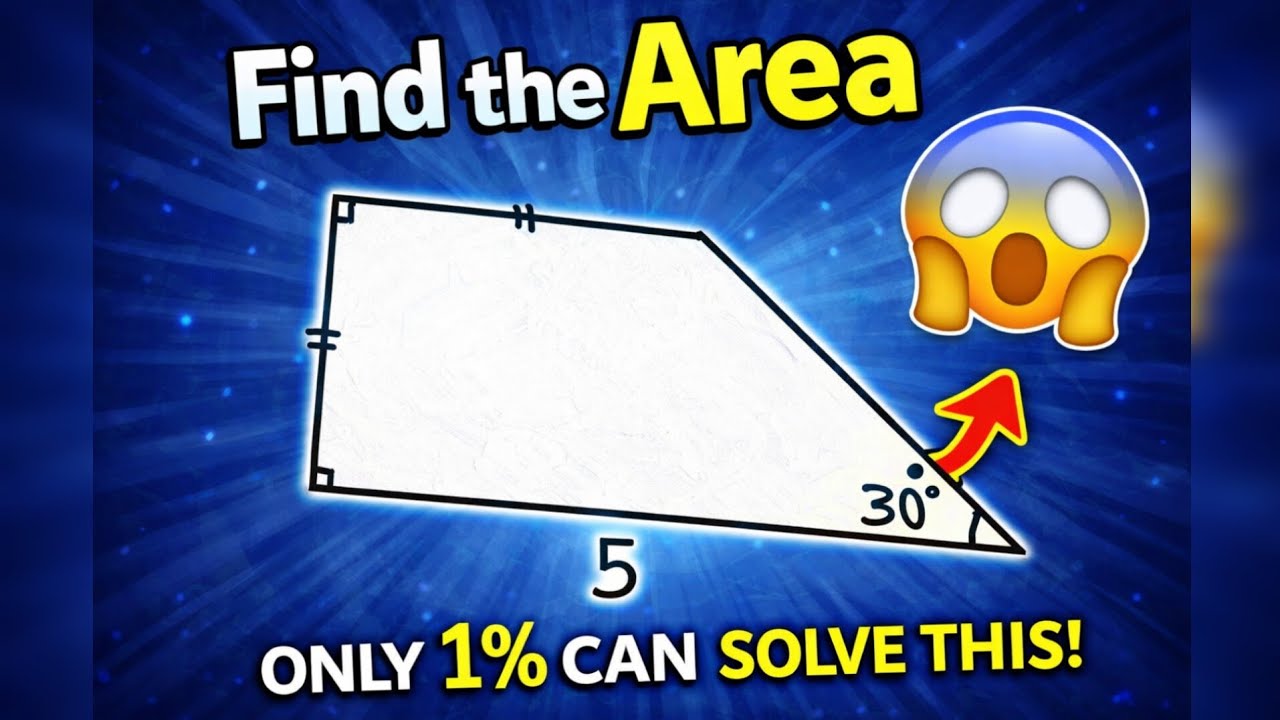 Find the Area of This Shape (Only Smart Minds Can Solve It!)