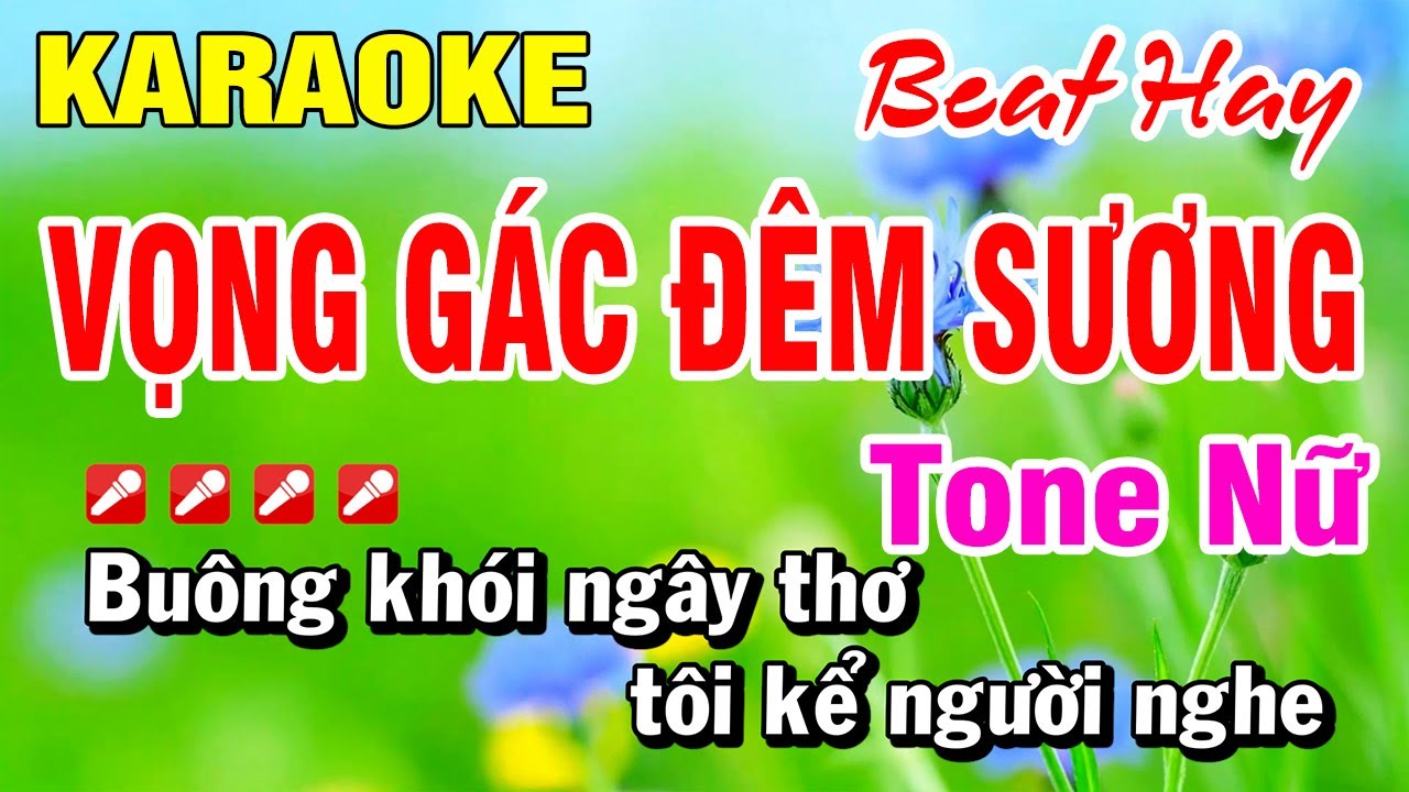 Karaoke Nhạc Sống Tone Nữ Vọng Gác Đêm Sương 2026 (Beat  Hay) Hoài Phong Organ