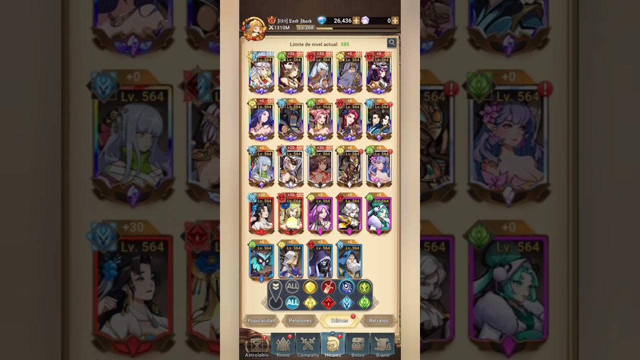 324. Mythic Heroes. Tier List noviembre 2024.