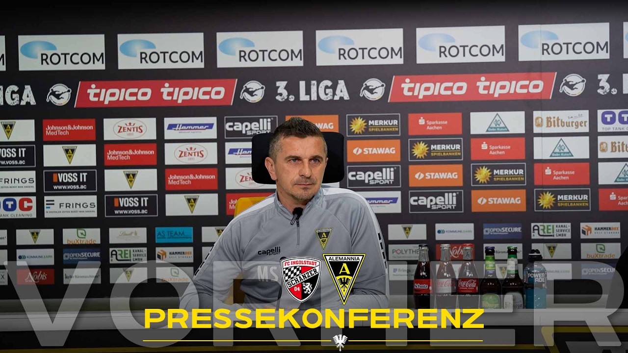Pressekonferenz vor FC Ingolstadt 04 - Alemannia Aachen