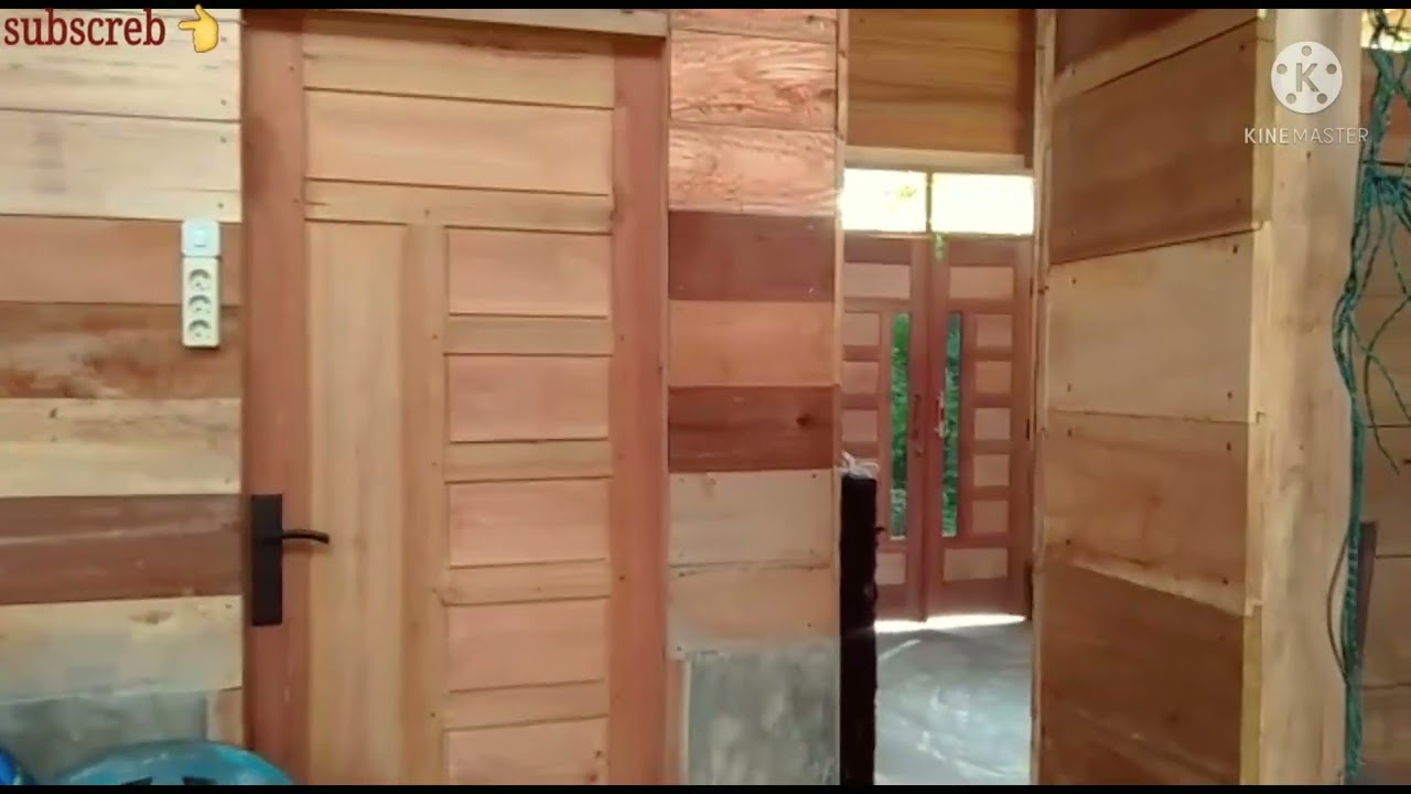 rumah kayu semi permanen