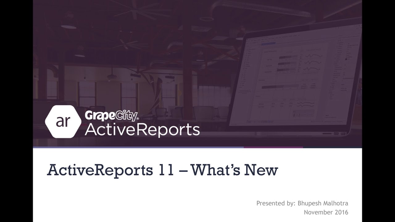 ActiveReports 11  - What's New?