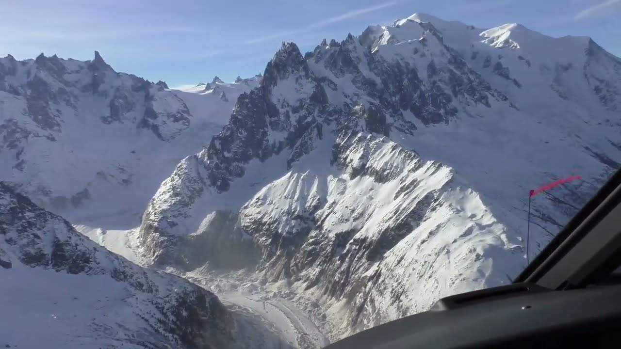 Vol panoramique en hélicoptère, en Haute-Savoie