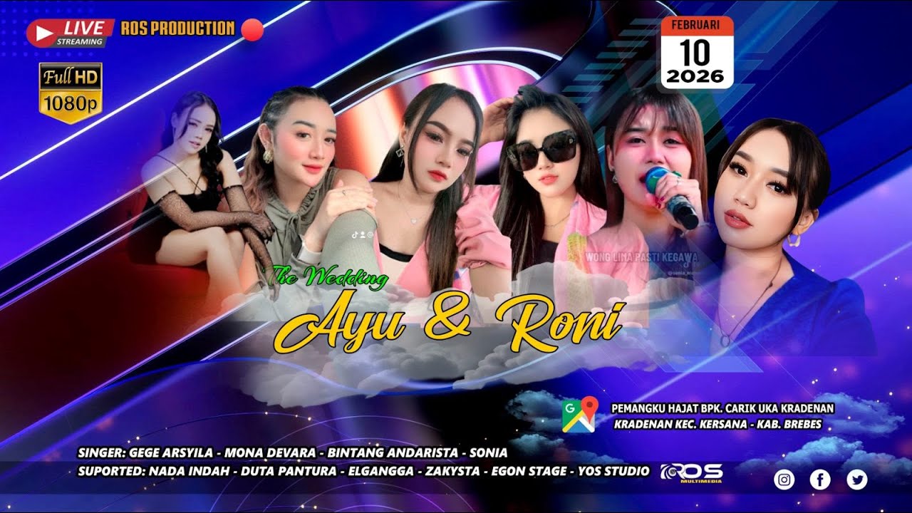 THE wedding party AYU & RONI KRADENAN - KERSANA - BREBES SELASA 10 FEBRUARI 2026 malam