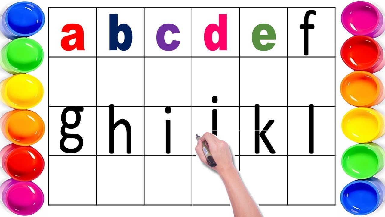 abcd | Small Alphabet | एबीसीडी | छोटी एबीसीडी | abc song | small latters alphabet | Numbers 1-100