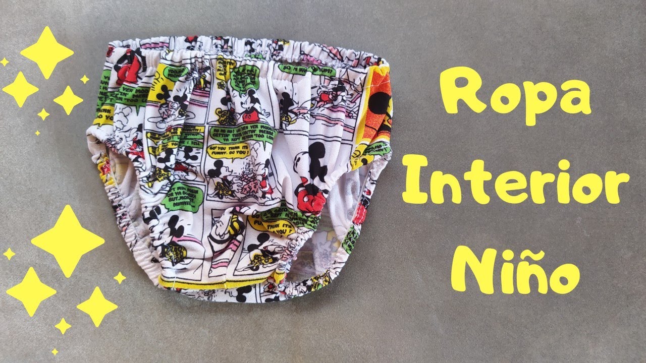 Ropa Interior infantil: Como hacer interior o calzoncillo  para niño paso a paso con patrones