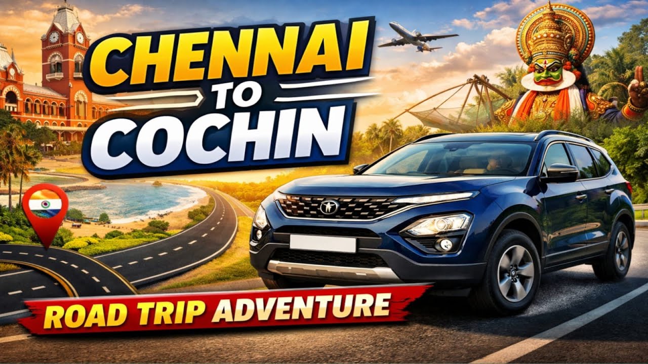 Chennai to Cochin Road Trip in Tata Safari 🚙 | HINDI | Epic South India Drive 