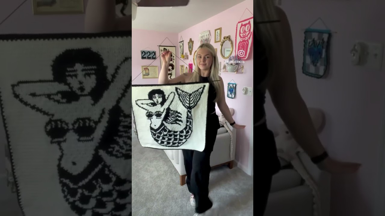 What I crocheted in a week #crochet #tapestry #fyp #shorts #youtubeshorts #challenge