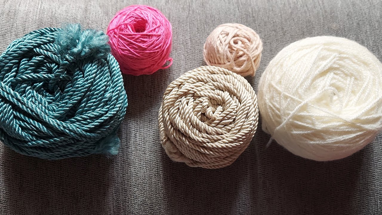 لف خيوط🧶🧵الكروشية بطريقة سهلة👍