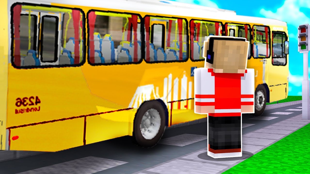 ANDEI DE ÔNIBUS NO MINECRAFT !