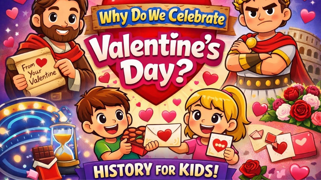 Why Do We Celebrate Valentine’s Day l Fun & Easy Explanation for Kids l History for Kids