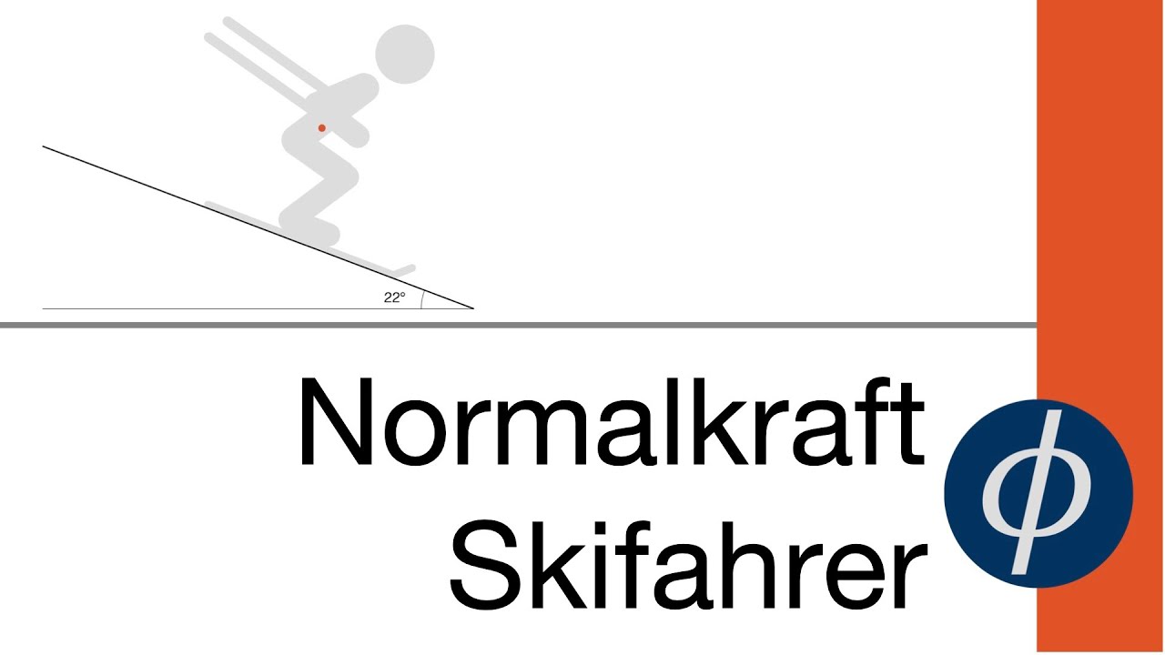 Normalkraft am Beispiel verstanden - Skifahrer (0076)