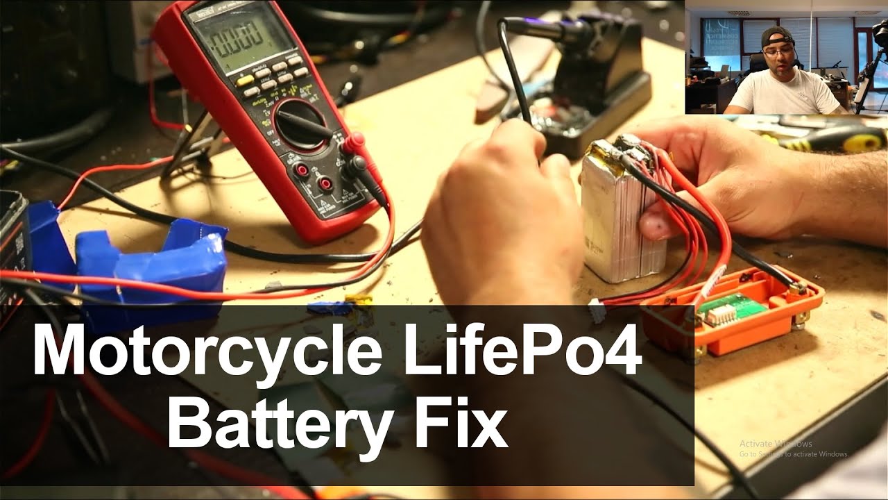 Repairing a 4S LiFePO4 Motorcycle Battery with Pouch Cells | Disconnected Tab Fix