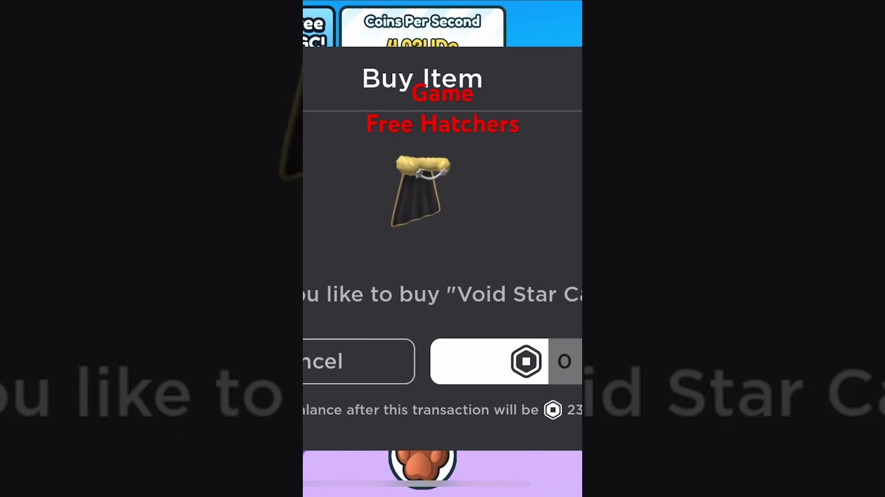 Sniping Free Ugc Limited &ldquo;Void Star Cape&rdquo; #roblox #freeugc #gaming