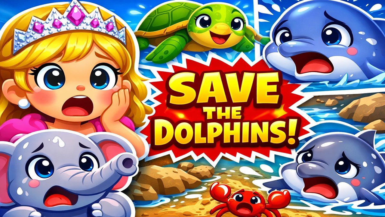 Lily And Lumpie - Lily and Lumpie Rescue Dolphins in Danger! | Heartwarming Ocean Adventure🐬🐘