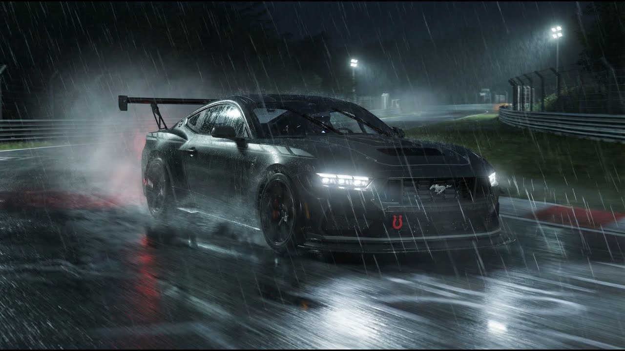Forza Motorsport - Nürburgring Nordschleife - '24 Ford Mustang Dark Horse - Heavy Rain - Clean Lap