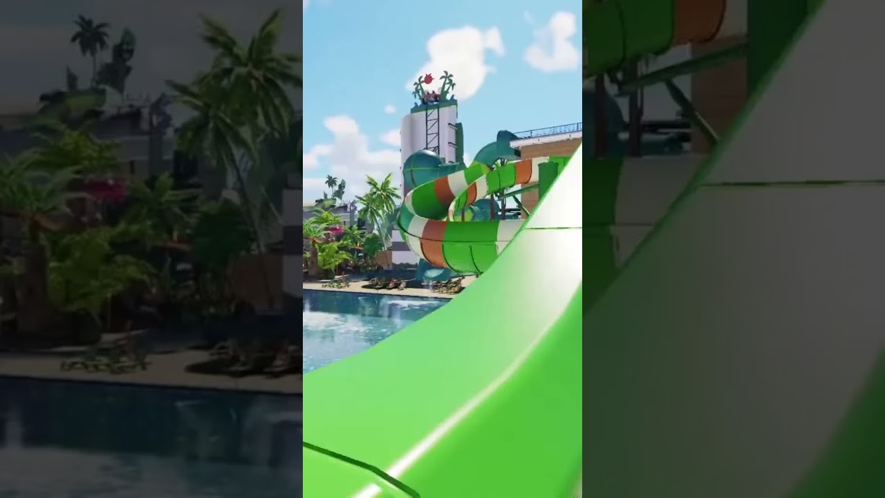 The ULTIMATE Waterslides Marathon 300+ Slides in Planet Coaster 2