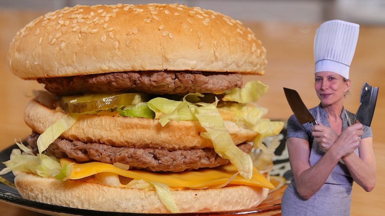 Big Mac Maison #mcdo #mcdonalds #recettefacile #recetteéconomique #bigmacmaison #burger