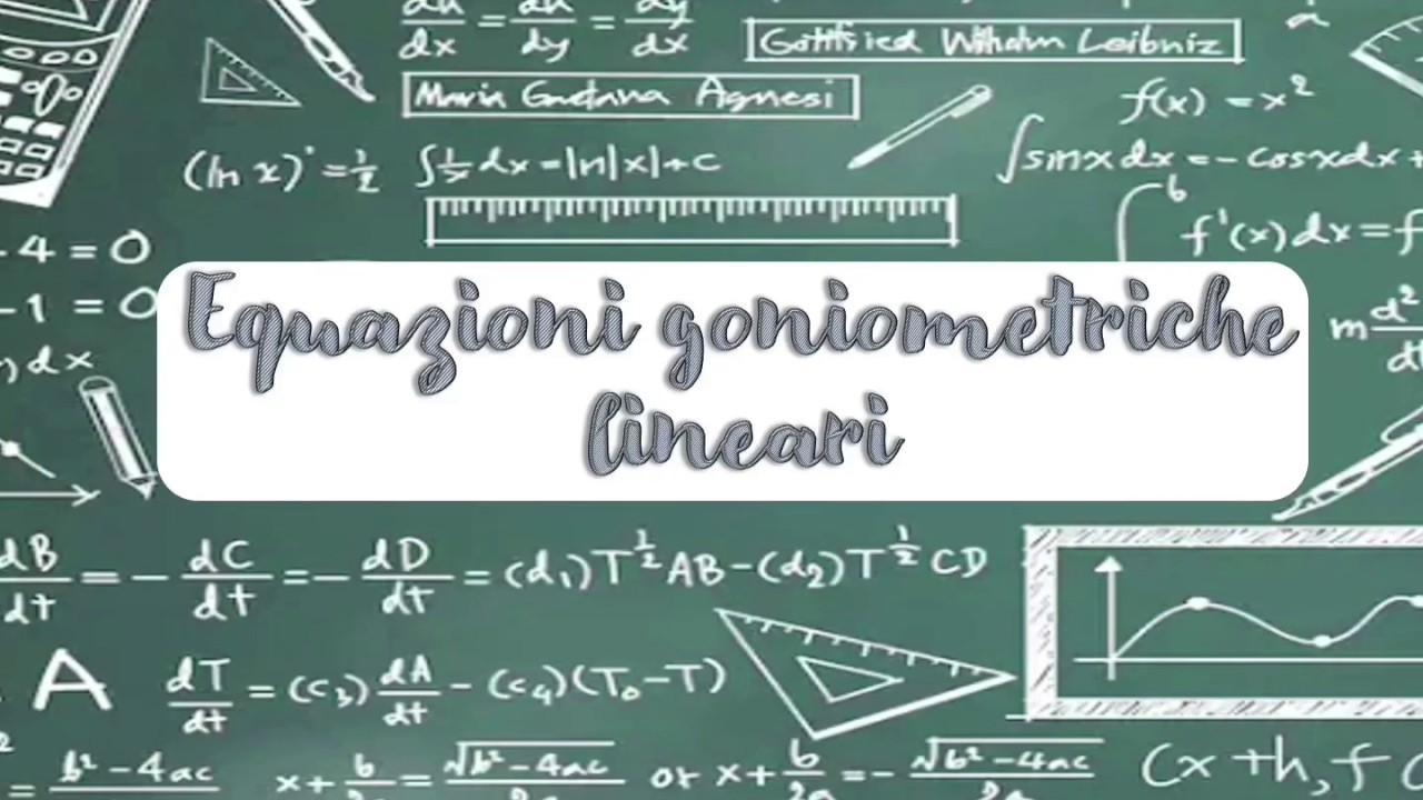 Equazioni goniometriche lineari: Metodo Grafico