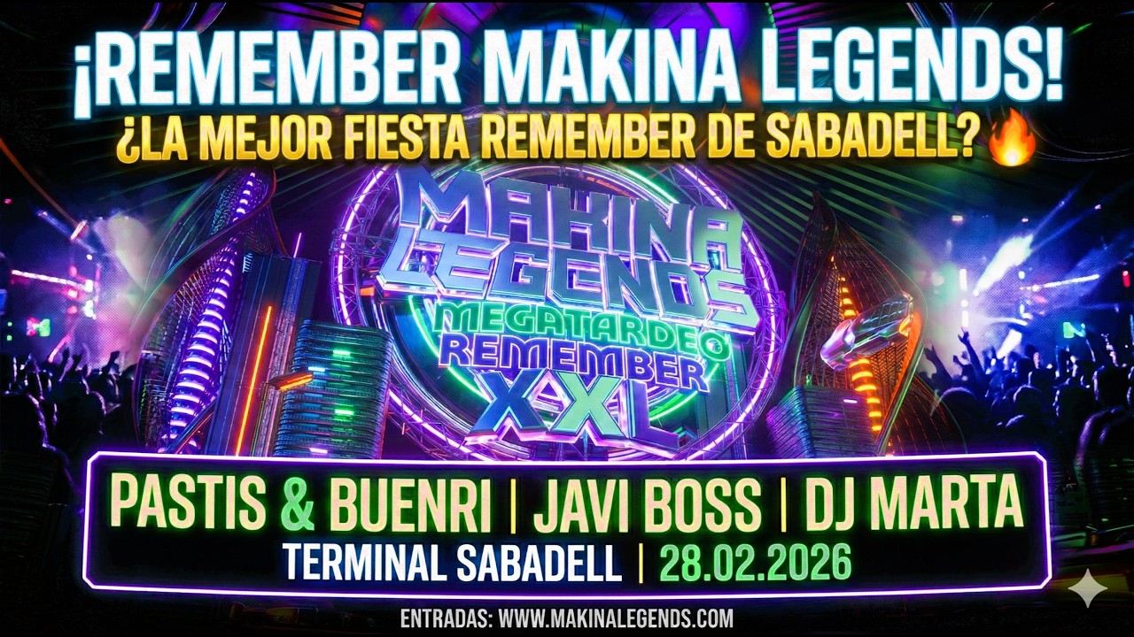MEGATARDEO REMEMBER XXL @ TERMINAL Sabadell 🏁 | Makina Legends (28.02.2026)