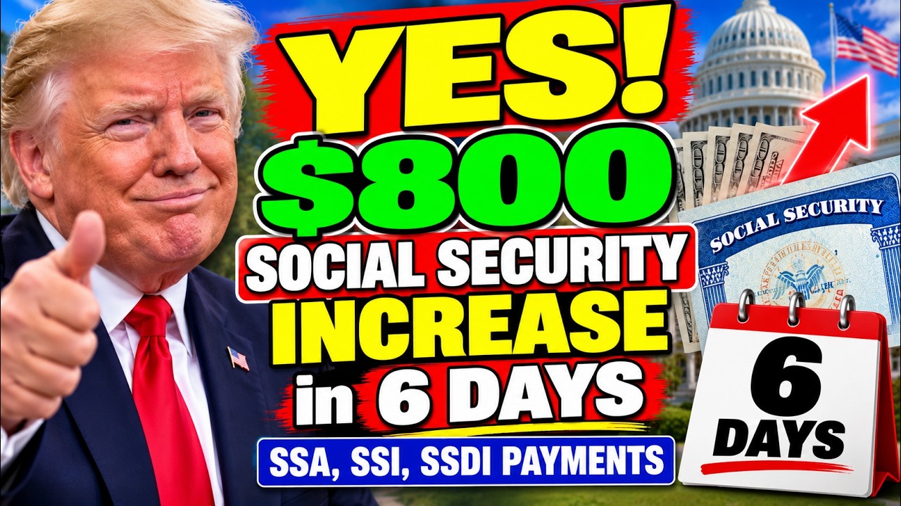 ДА! Повышение выплат Social Security на $800 через 6 дней | Выплаты SSA, SSI, SSDI