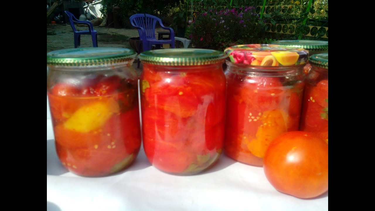 Помидоры на зиму без кожицы, без маринада, как свежие!